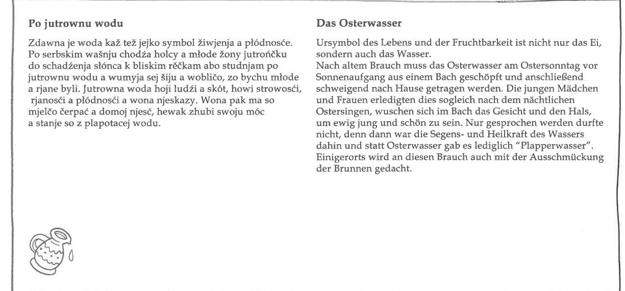 Das Osterwasser bringt Gesundheit und Schönheit